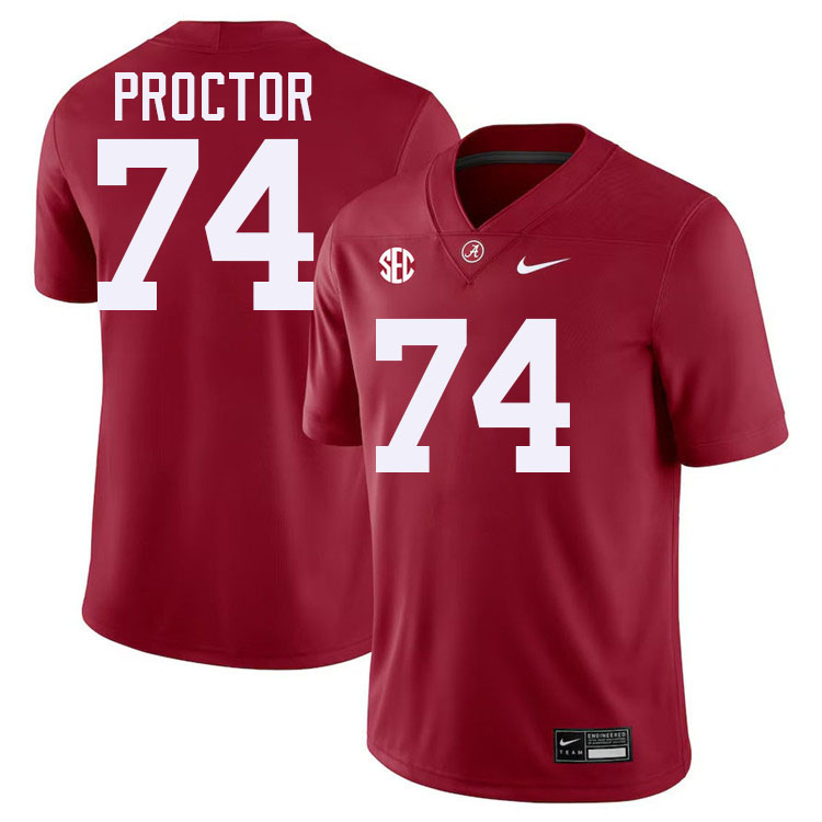 #74 Kadyn Proctor Alabama Jersey,University Of Alabama Crimson Tide Football Jersey,Uniforms-Crimson